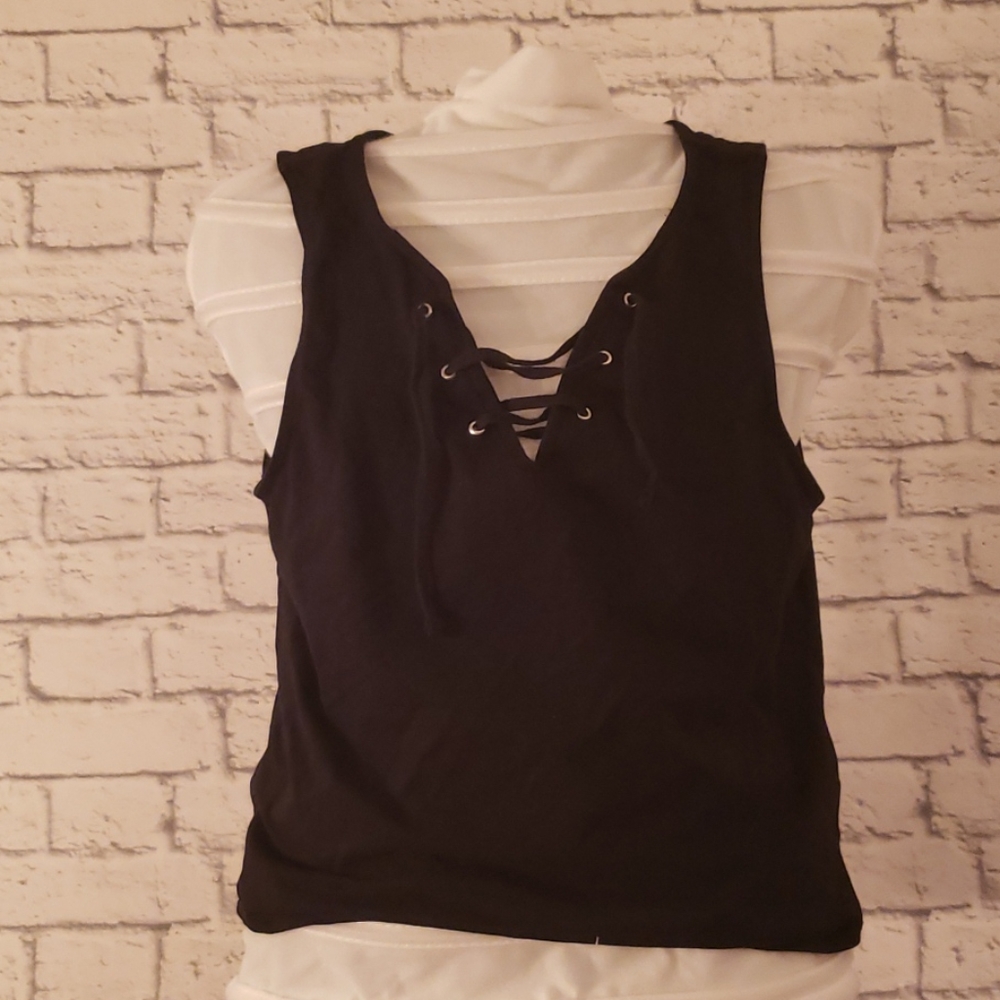 Lace front tank